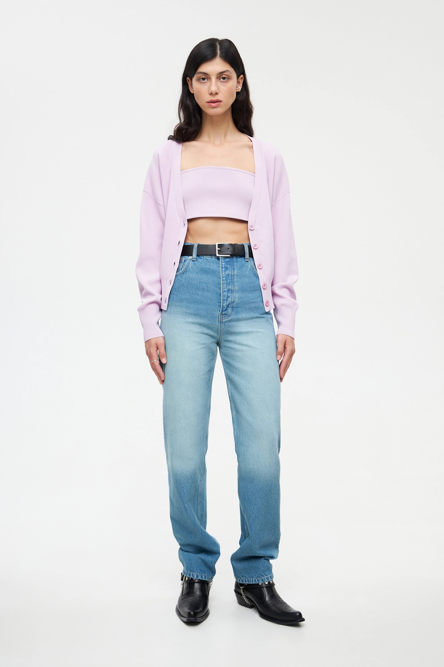 Топ на бретелях из вискозы