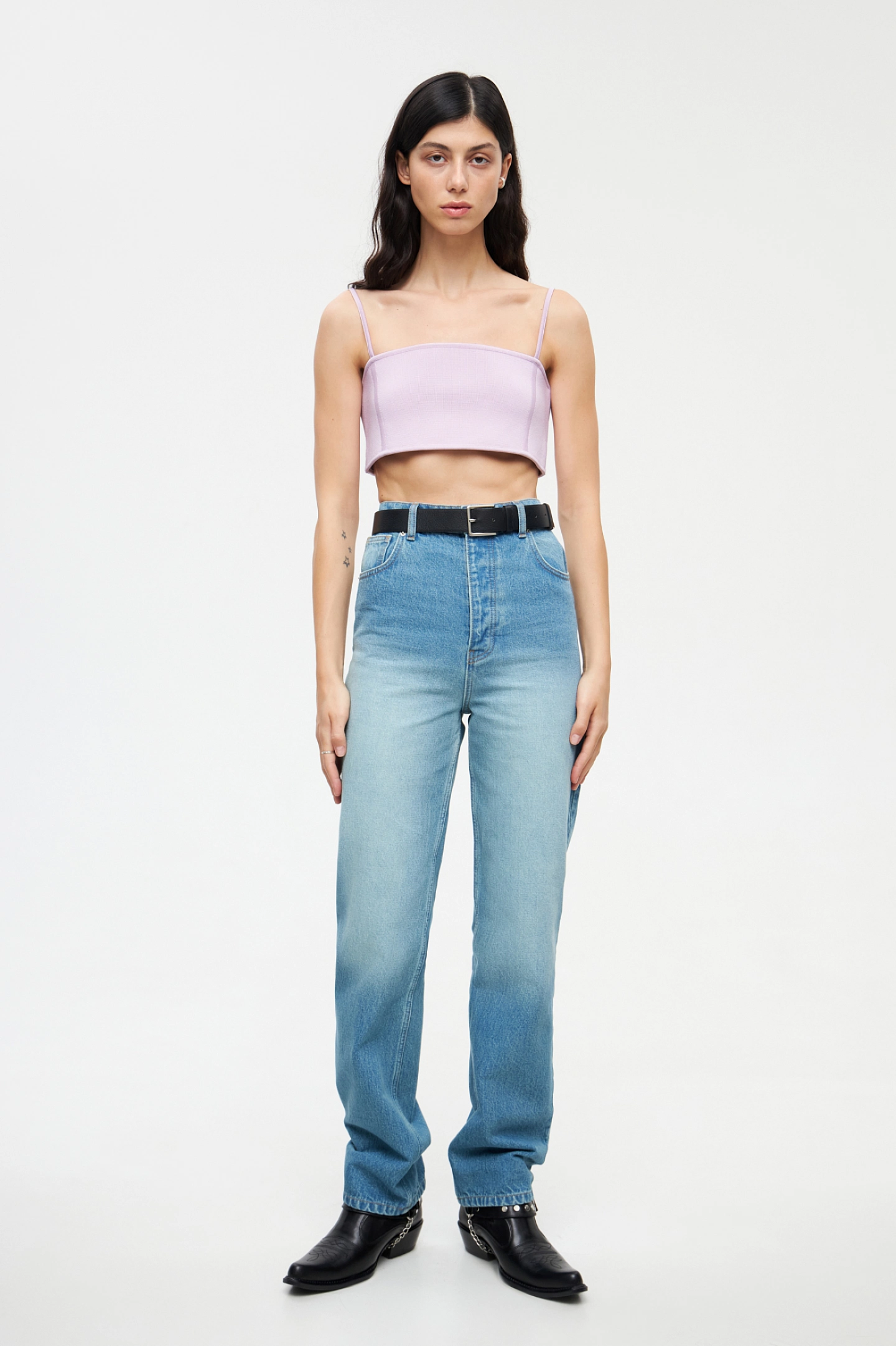 Топ на бретелях из вискозы