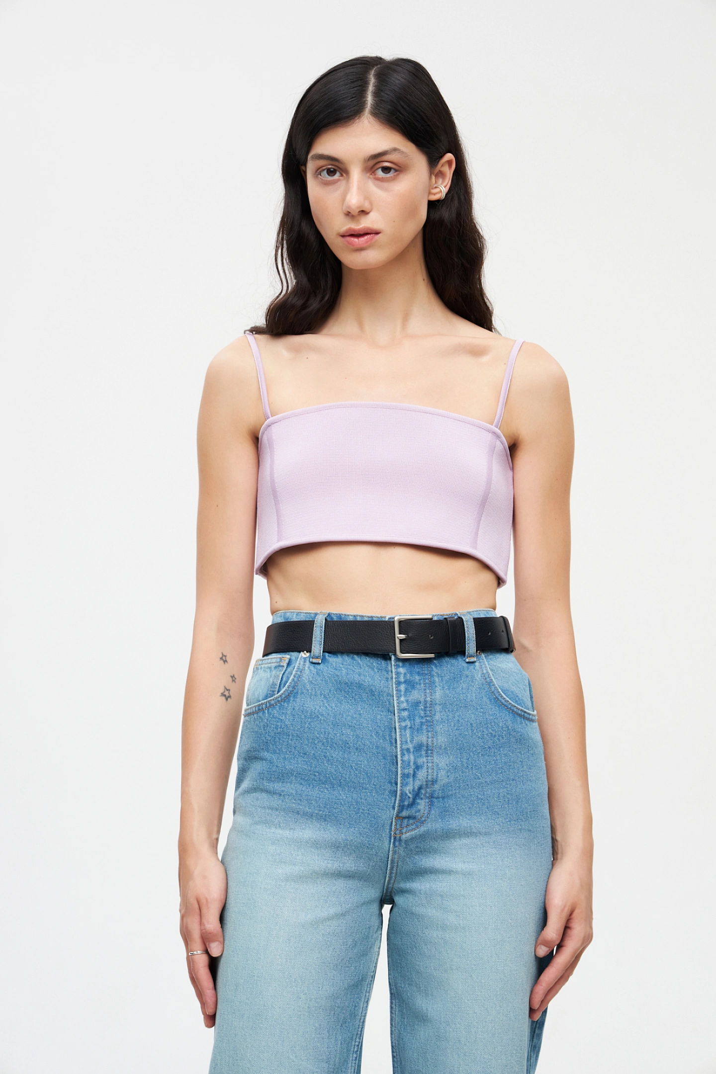 Топ на бретелях из вискозы