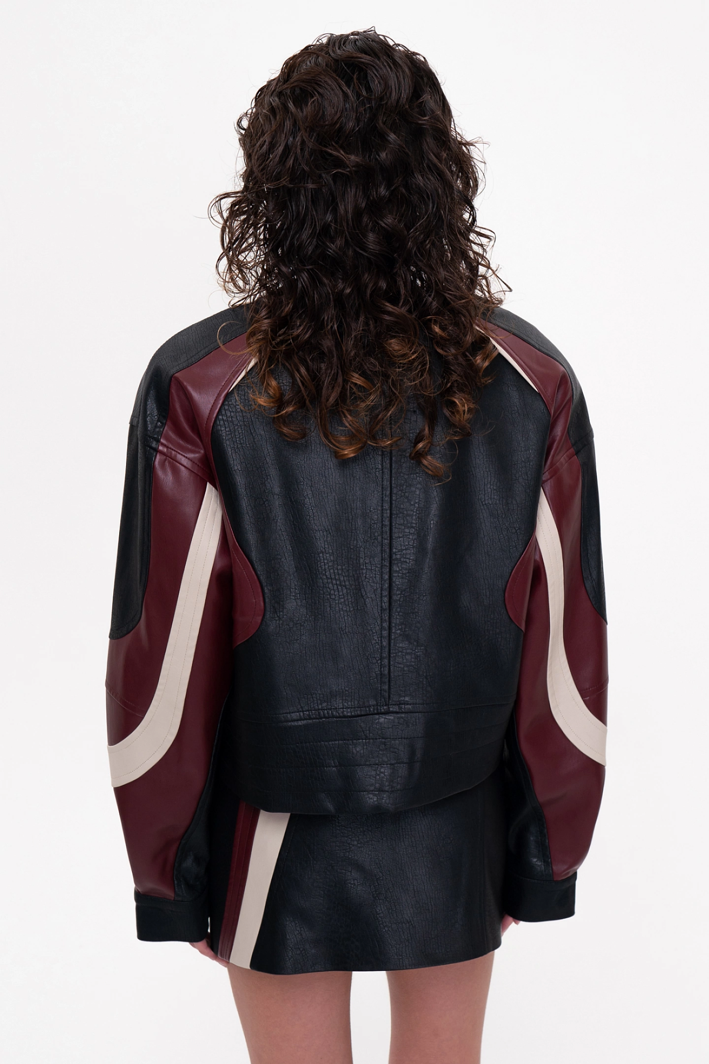 Куртка "Байк" из эко-кожи и  юбка "Байк" из эко-кожи