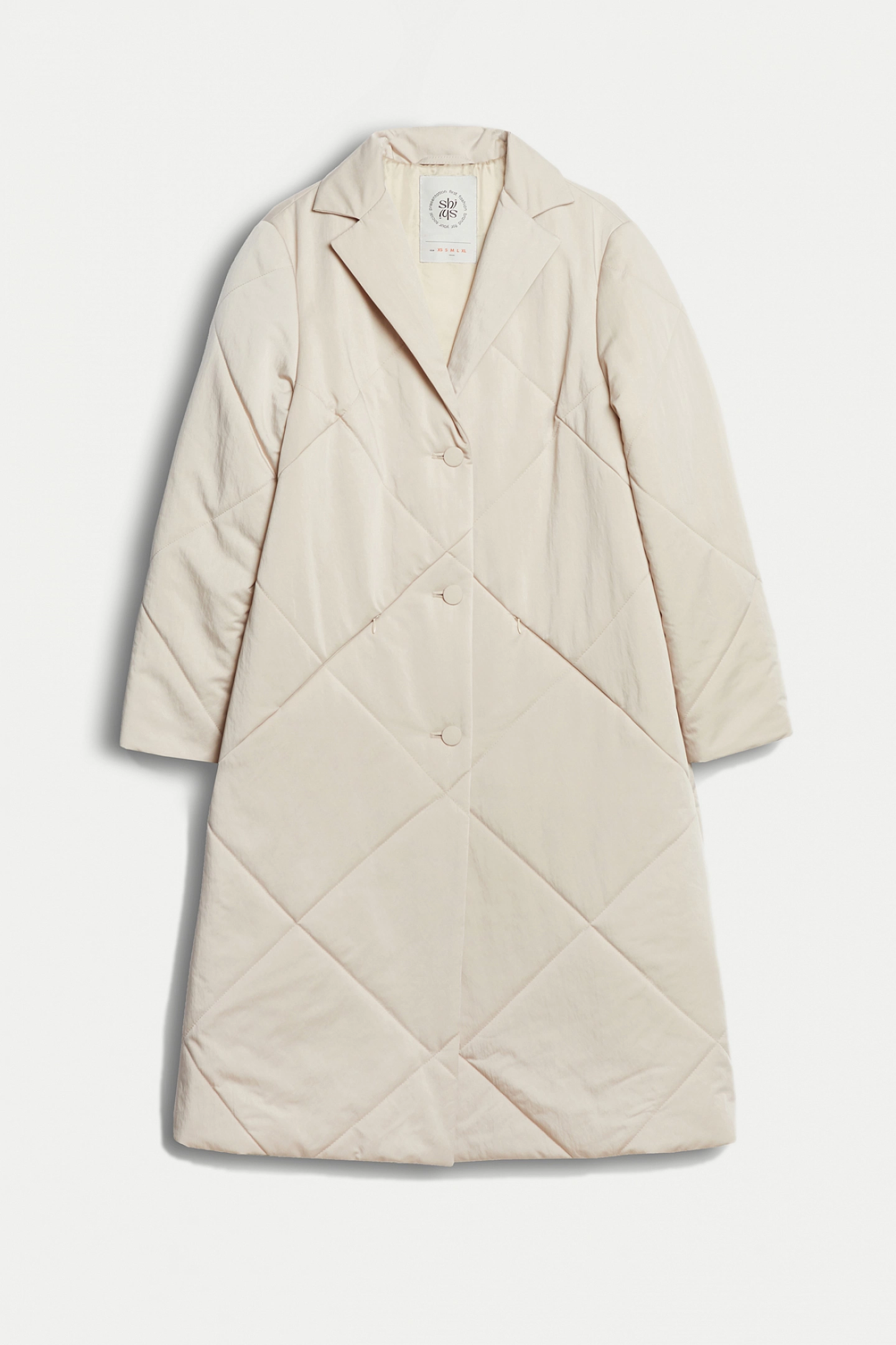Trapeze quilted coat