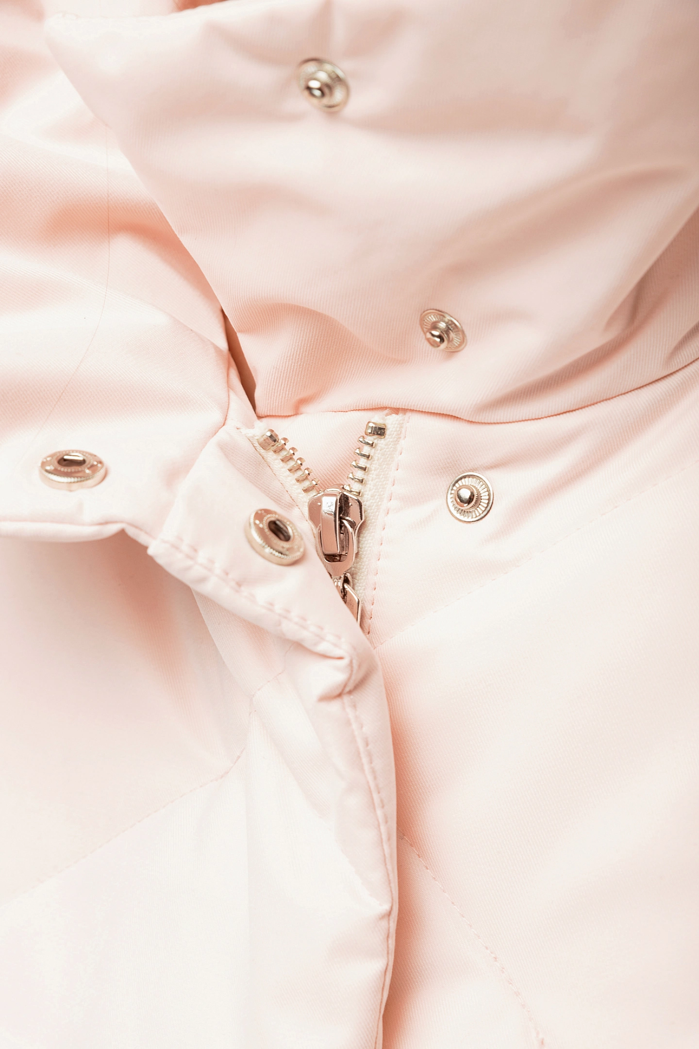 Hood straight quilted coat