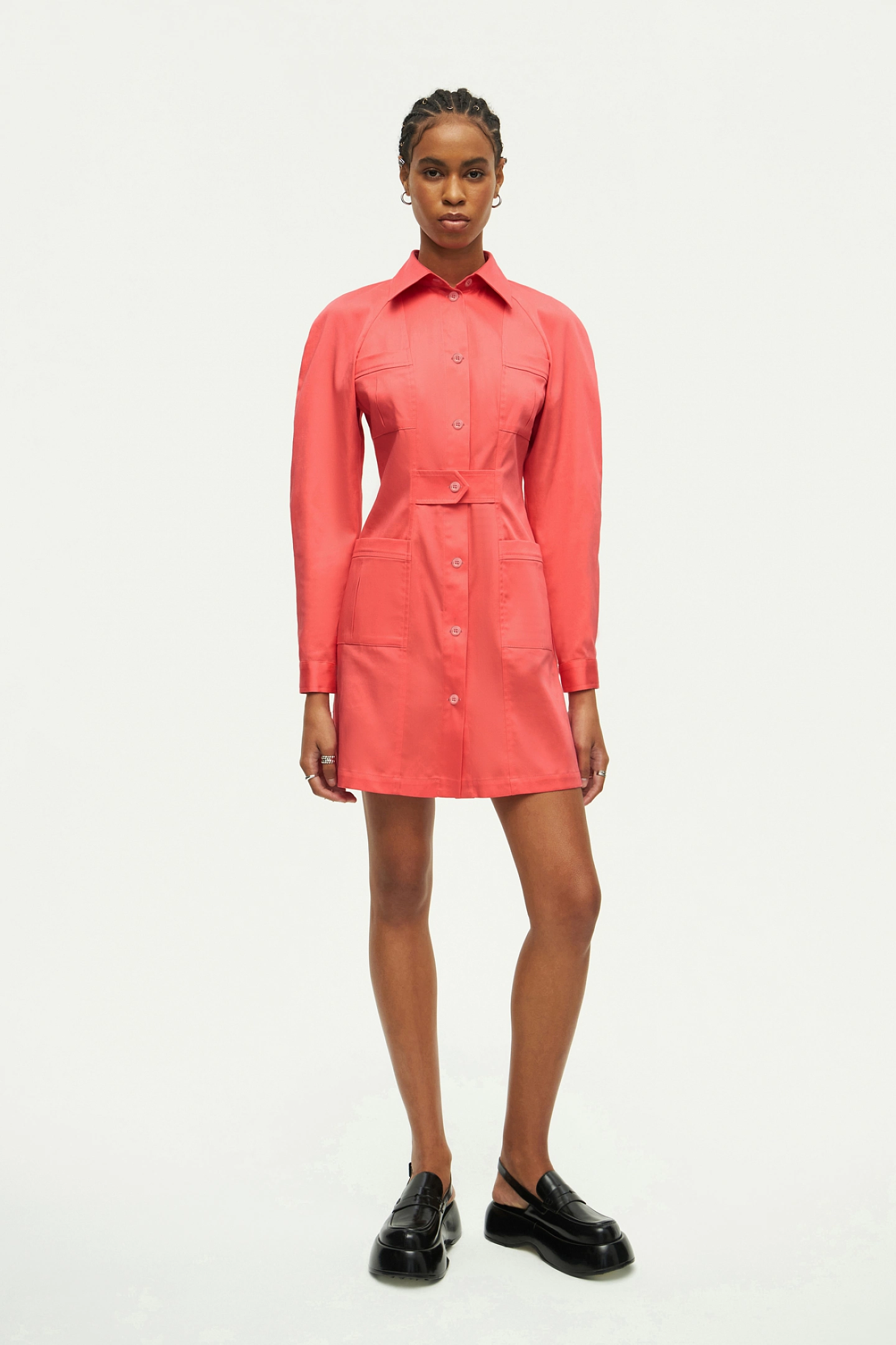 Платье сафари мини