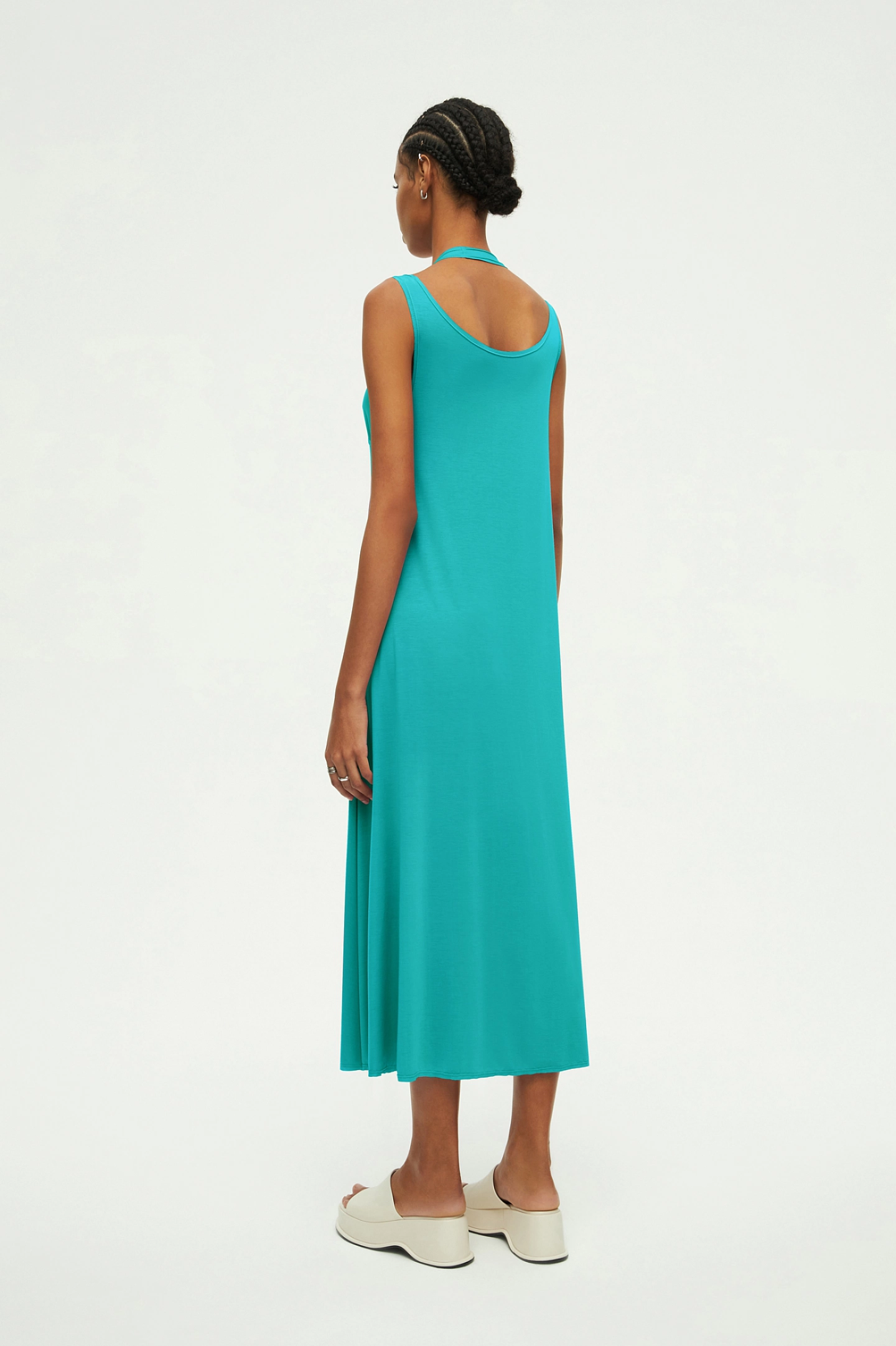 Платье - майка трикотажное двойное